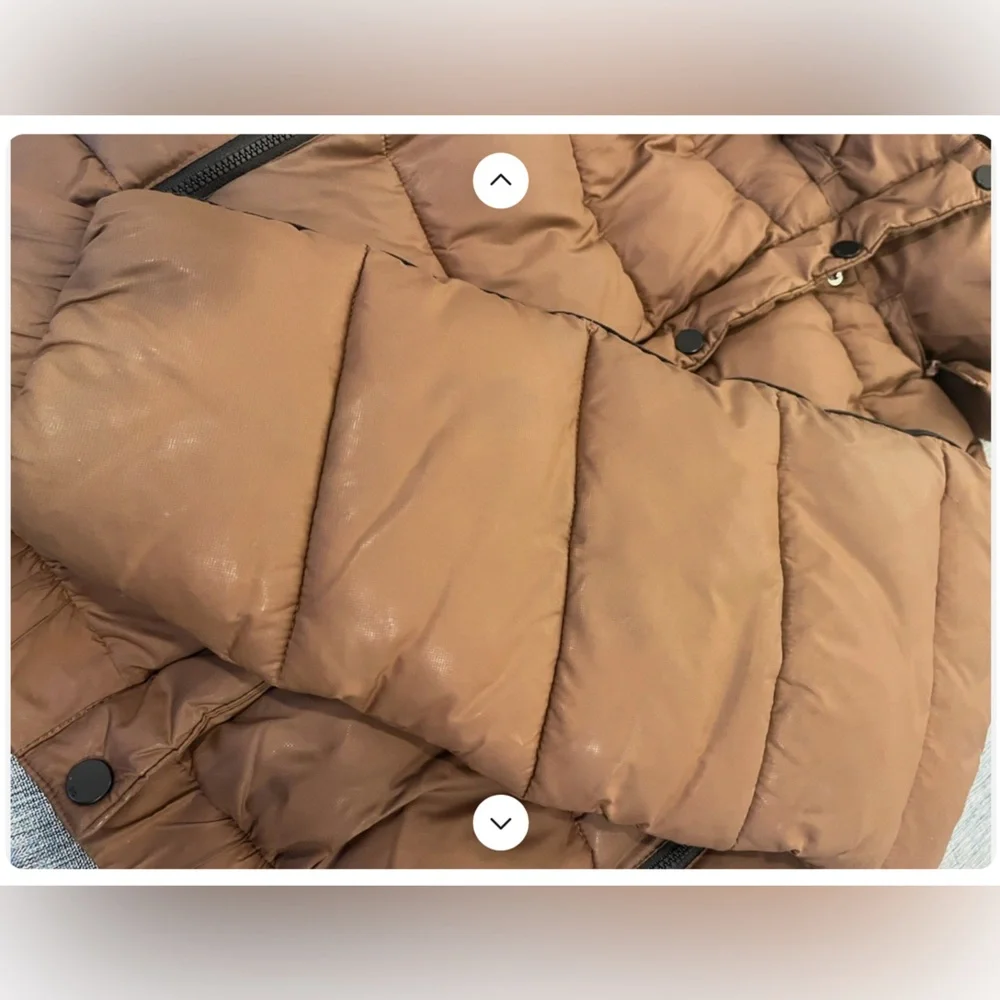 Alo Yoga Aspen Love Puffer Coat Jacket Cinnamon Brown XS - Picture 7 of 7